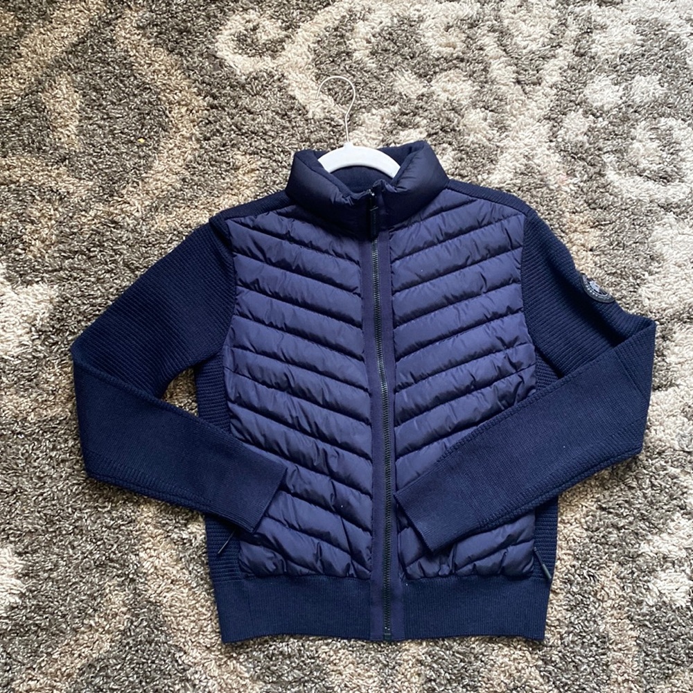 Canada Goose Women's HyBridge Knit Down Jacket Black Label